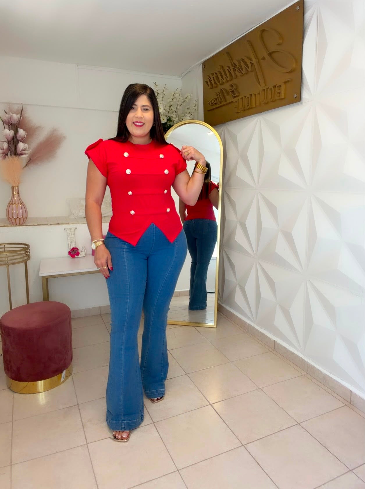 Red Napoleón blouse ❤️