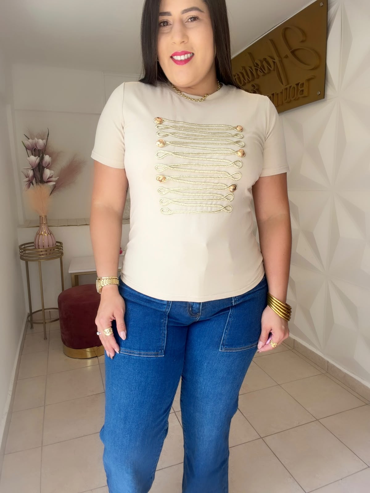 Military top Cream