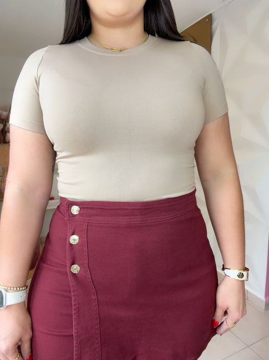 Basic Top Khaki One Size