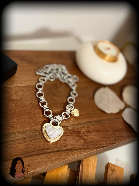 Collar dos tonos (Corazón)