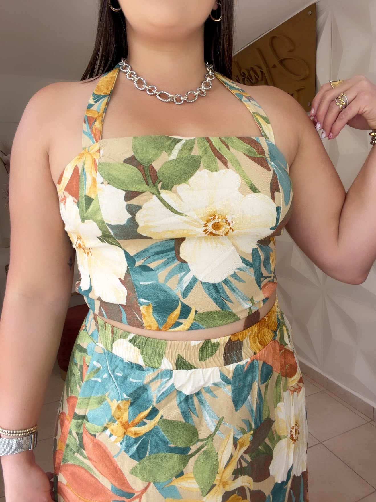 Floral Skirt Set