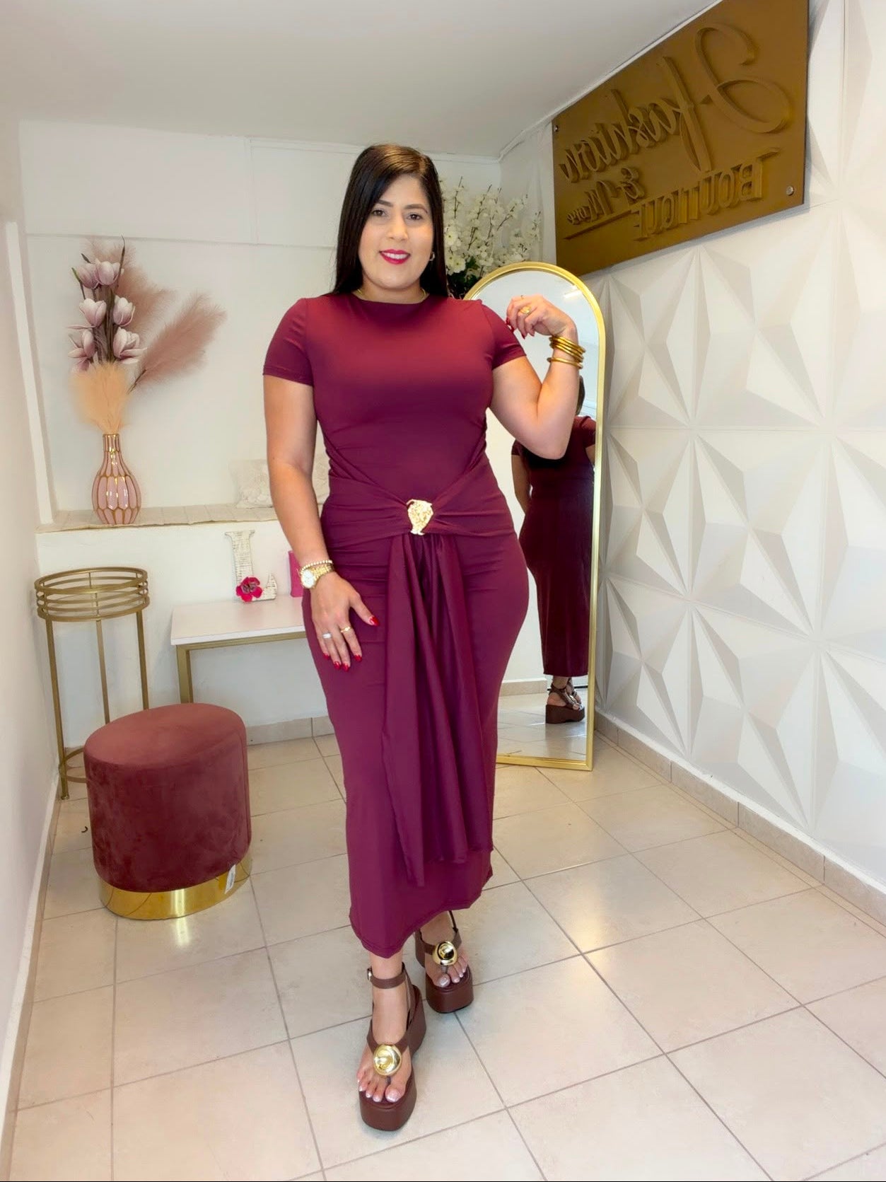 Dress Burgundy