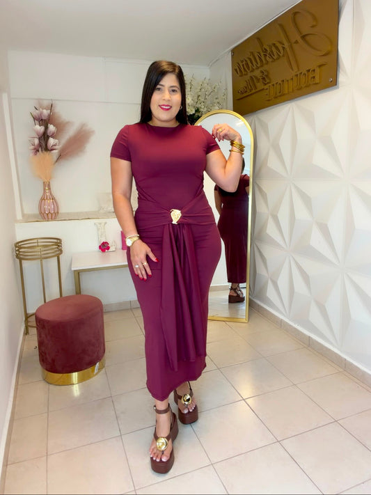 Dress Burgundy