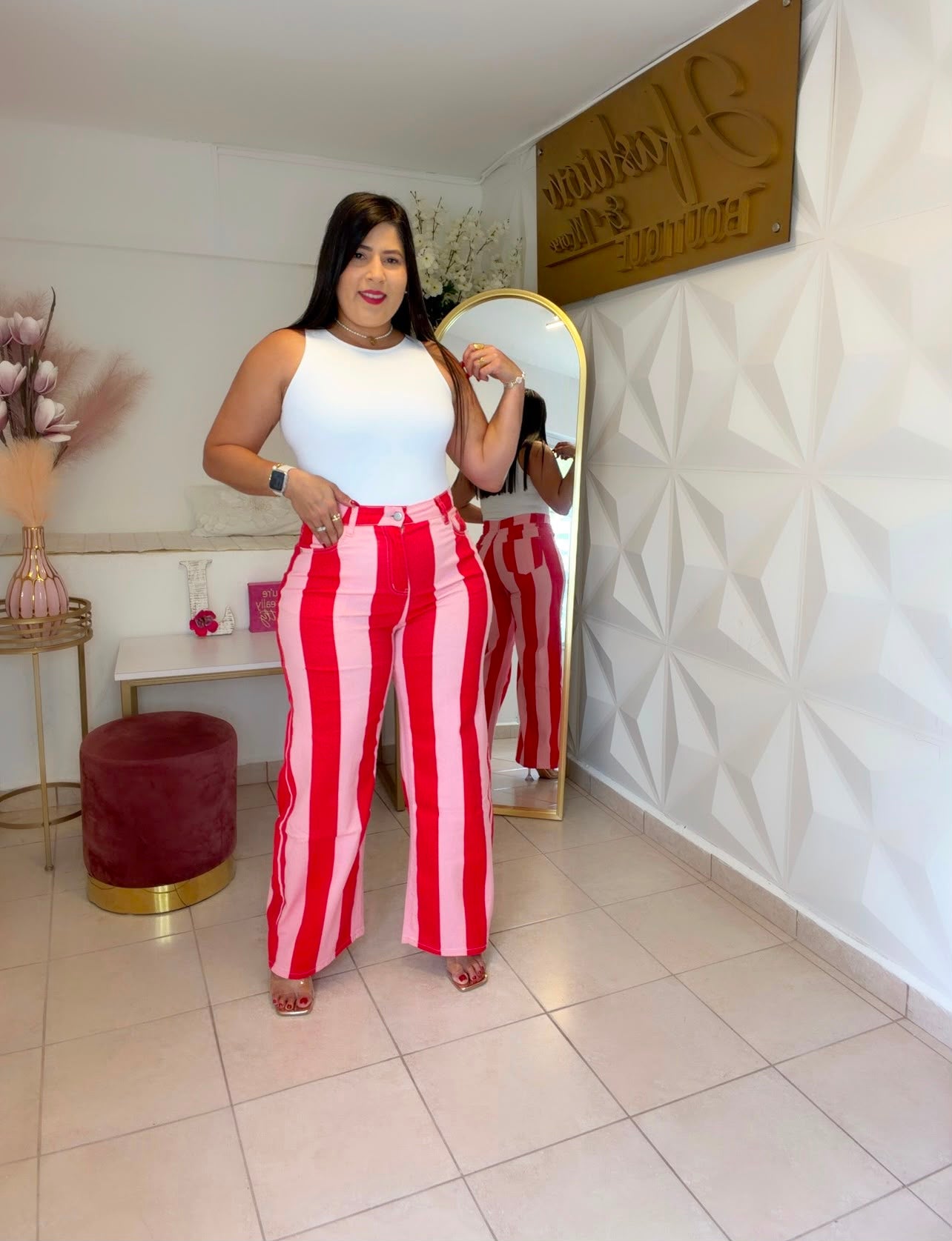 Pants Stripe Red/Pink ❤️🩷