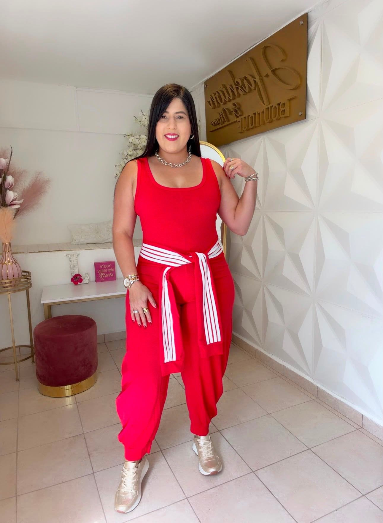 Jogger Jumpsuit Red ❤️