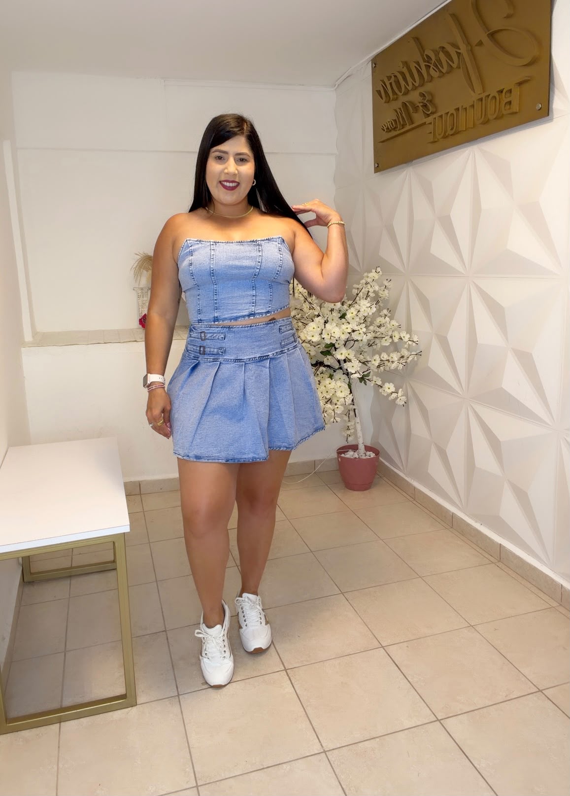 Denim Skirt SET