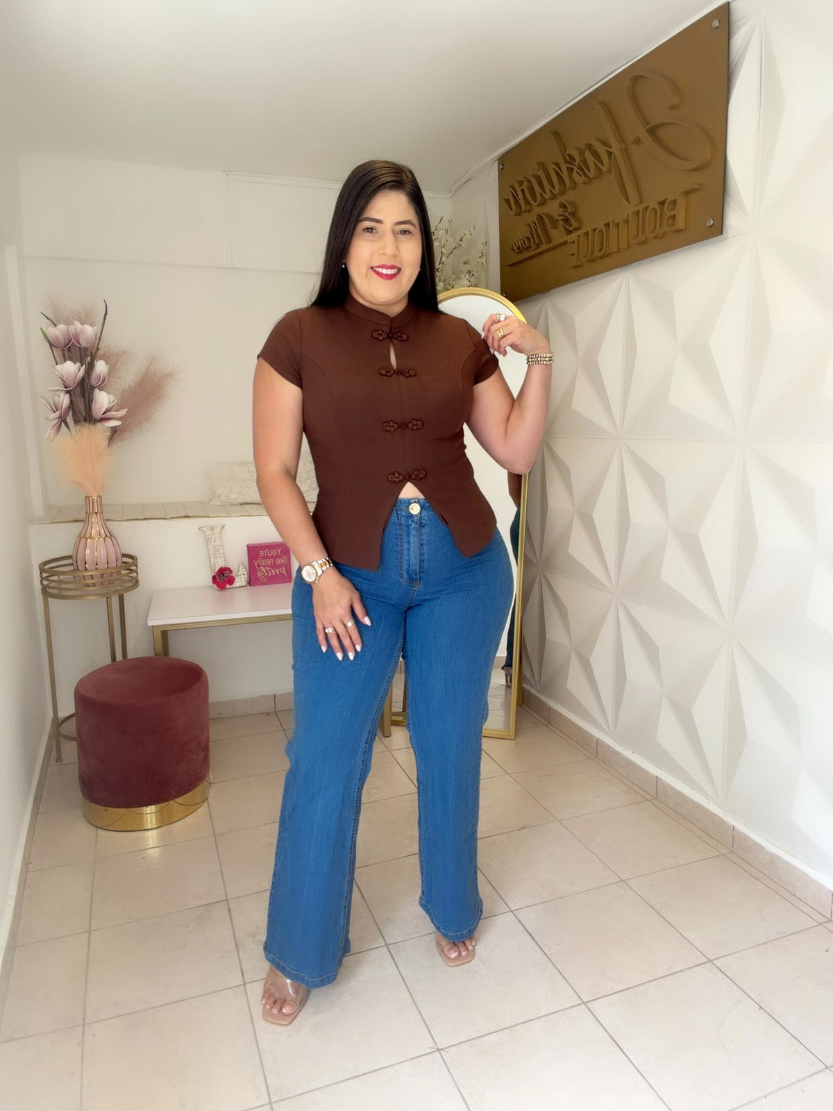 Brown Blouse