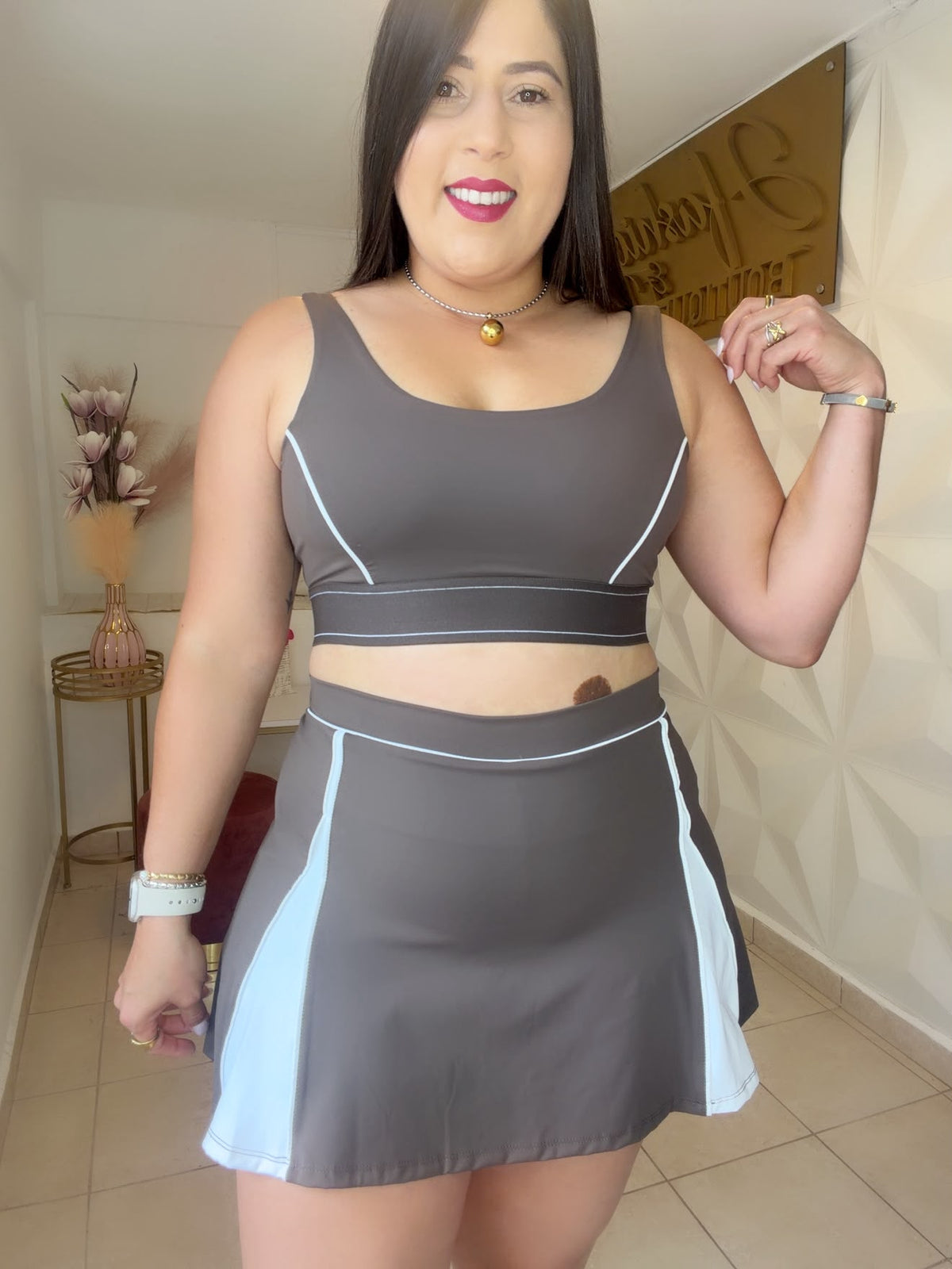 Skort Set (short integrado )
