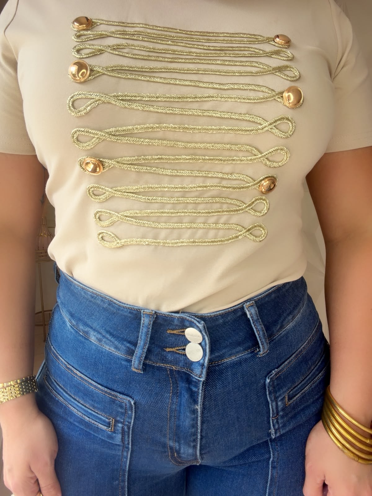 Military top Cream