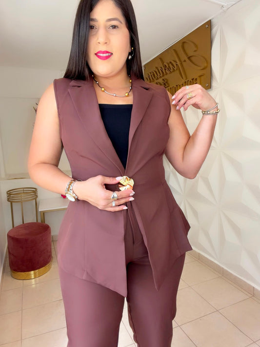 Set Blazer Brown