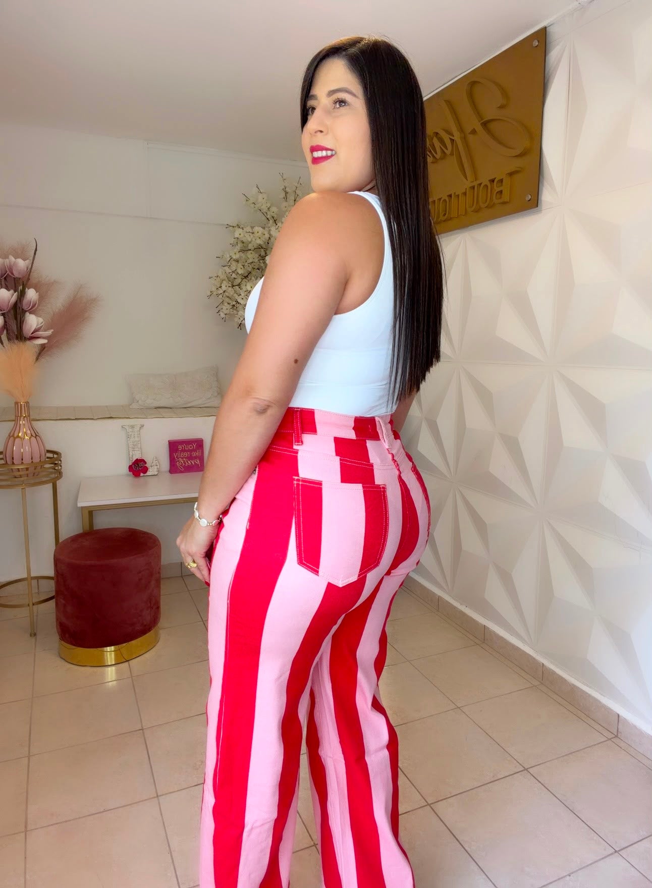 Pants Stripe Red/Pink ❤️🩷
