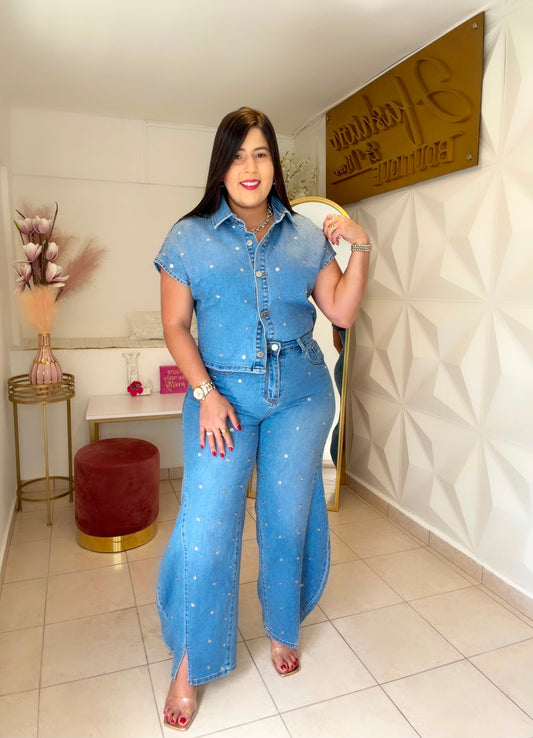 Details Denim Set