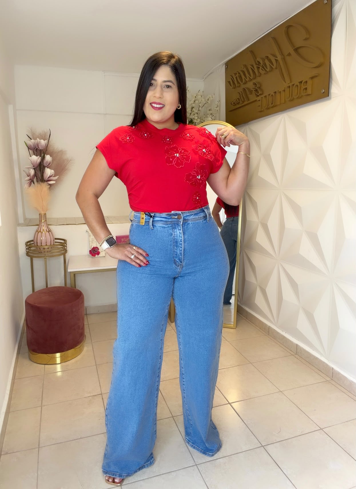 ViBRANT Jeans 𝗛𝗶𝗴𝗵 𝘄𝗮𝗶𝘀𝘁