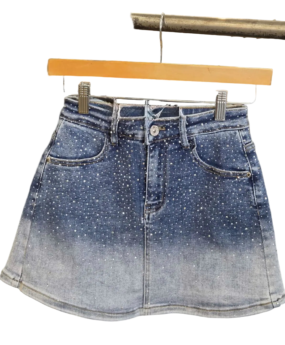 Skort Denim (Detalles en Brillo 🔅)