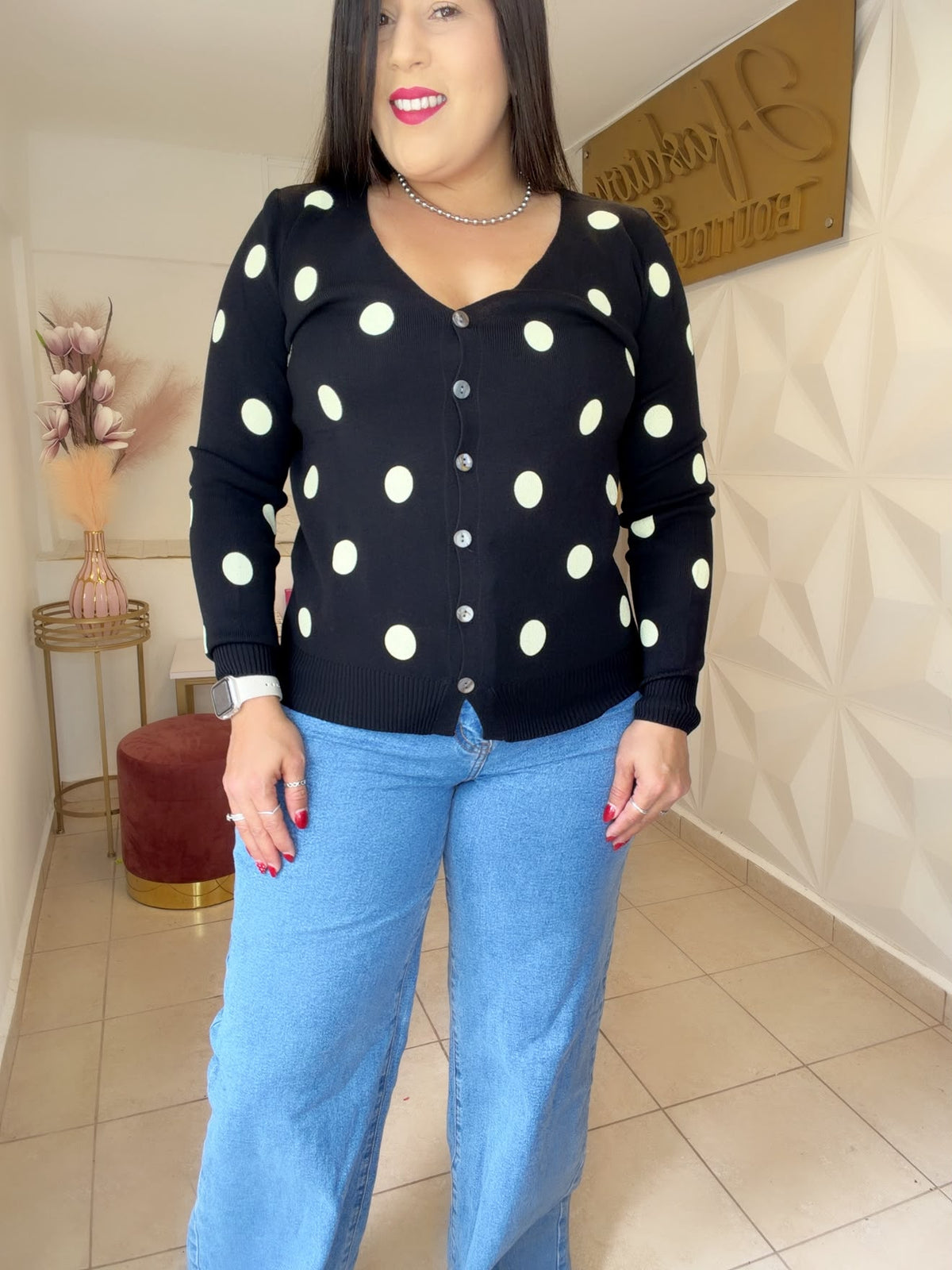 Polka dots 2 in 1 Jacket and Top  (3 COLORES A ESCOGER)