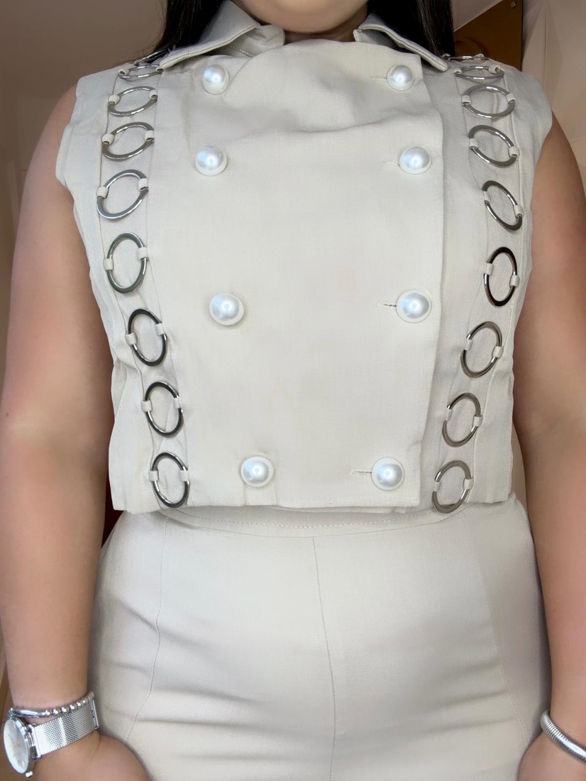 Black 🖤 or Cream🤎 Pearls Pants Set
