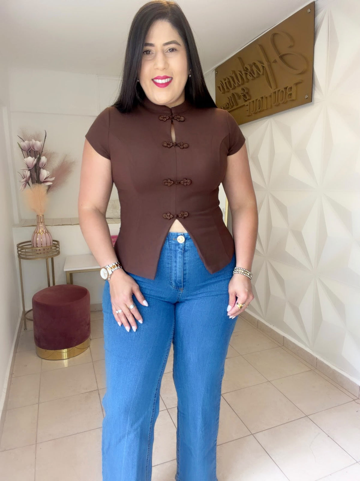 Brown Blouse