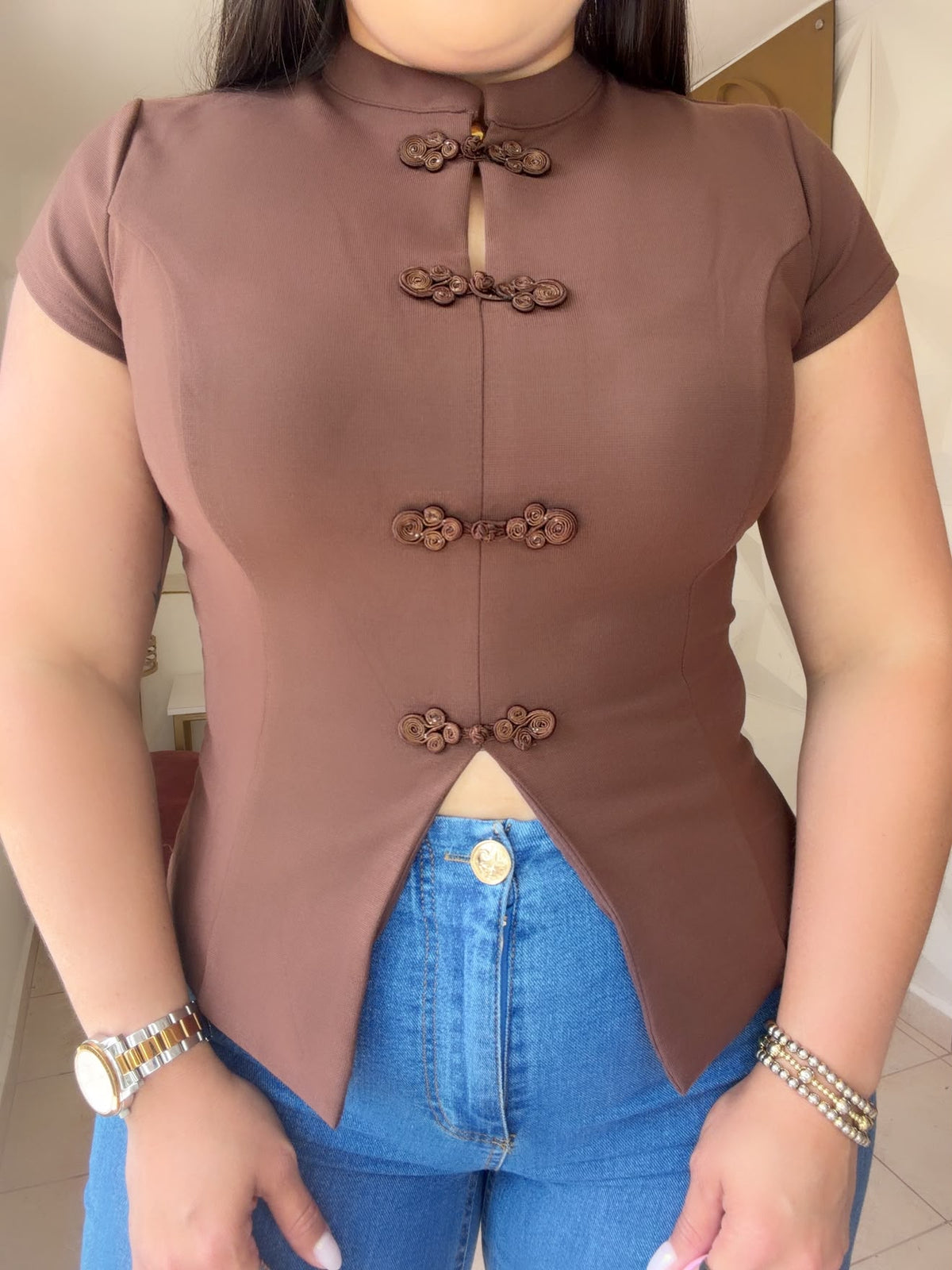 Brown Blouse