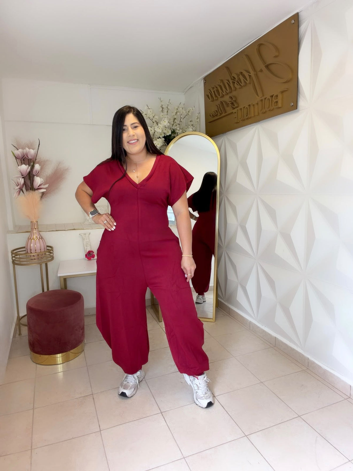 Jumpsuit Jogger  Black 🖤 OR Wine 🍷