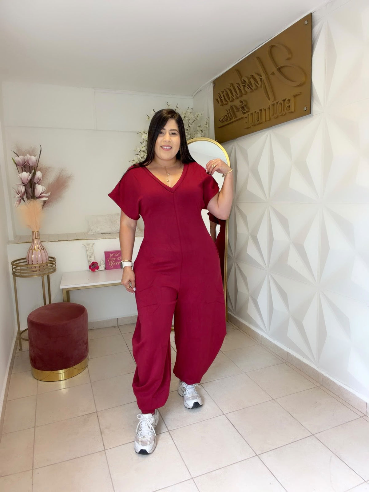 Jumpsuit Jogger  Black 🖤 OR Wine 🍷