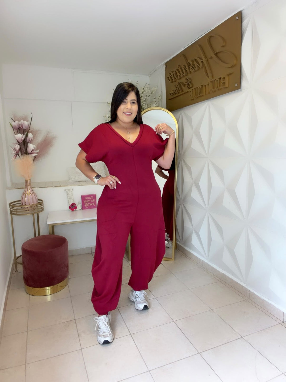Jumpsuit Jogger  Black 🖤 OR Wine 🍷