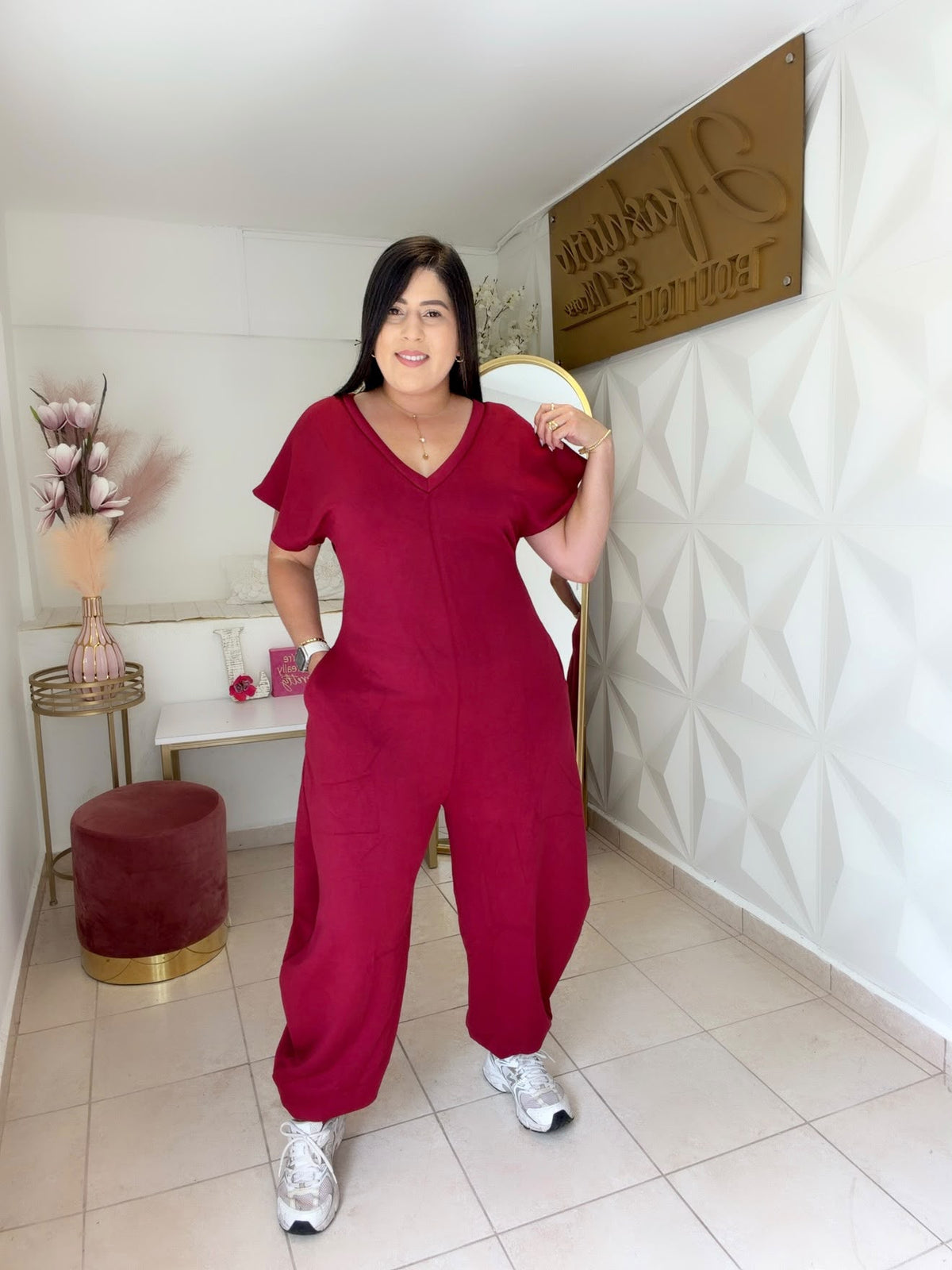Jumpsuit Jogger  Black 🖤 OR Wine 🍷