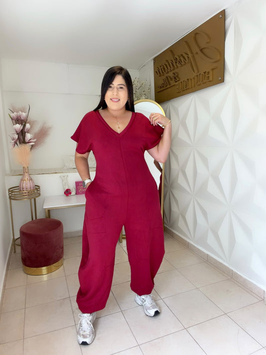 Jumpsuit Jogger  Black 🖤 OR Wine 🍷