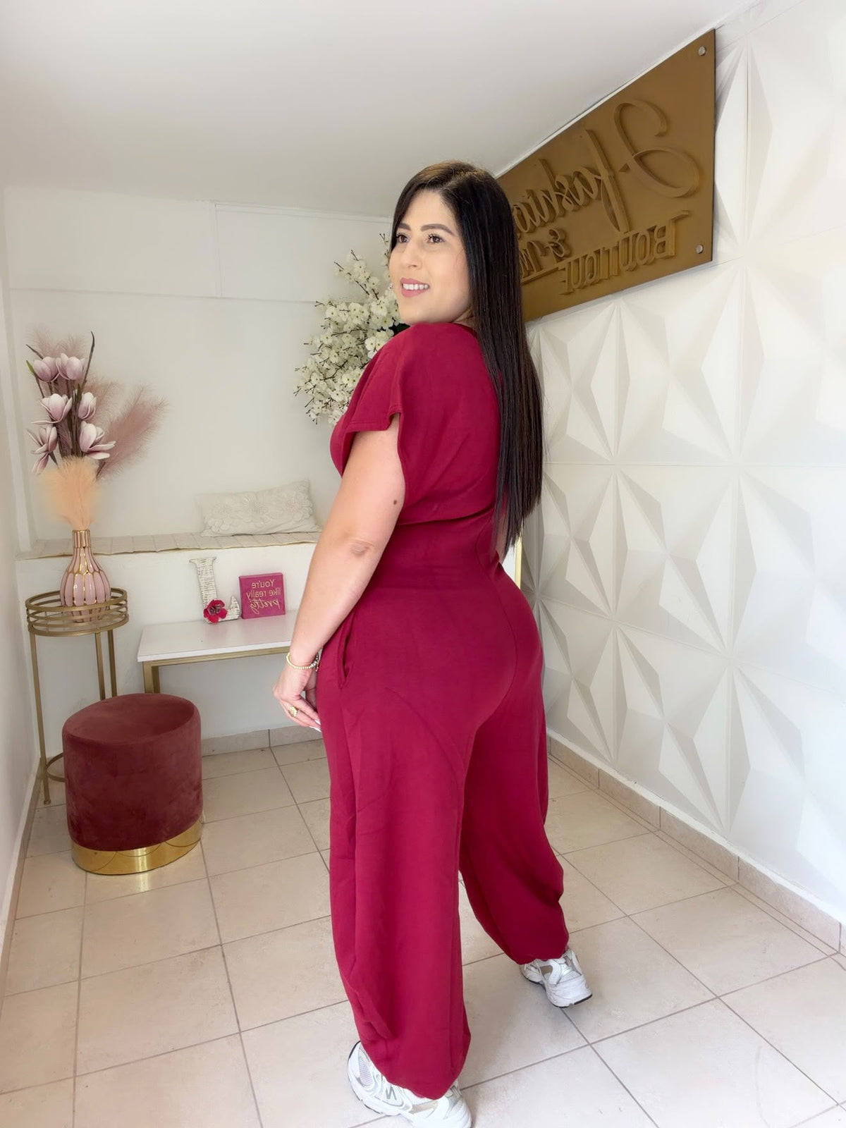 Jumpsuit Jogger  Black 🖤 OR Wine 🍷