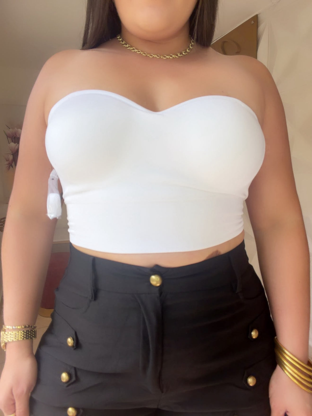 Basic Top White OR Brown 🤎 (incluye manguillos ajustables)
