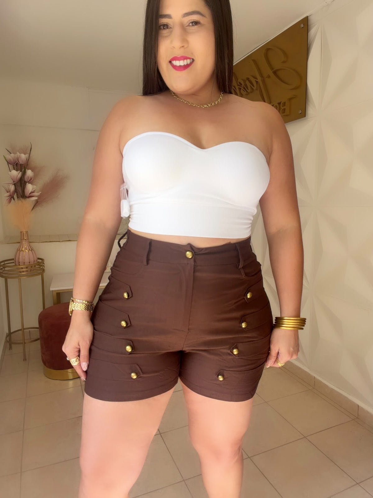 Basic Top White OR Brown 🤎 (incluye manguillos ajustables)