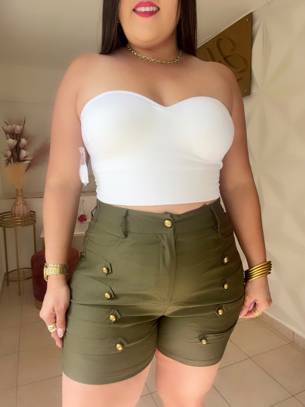 Basic Top White OR Brown 🤎 (incluye manguillos ajustables)