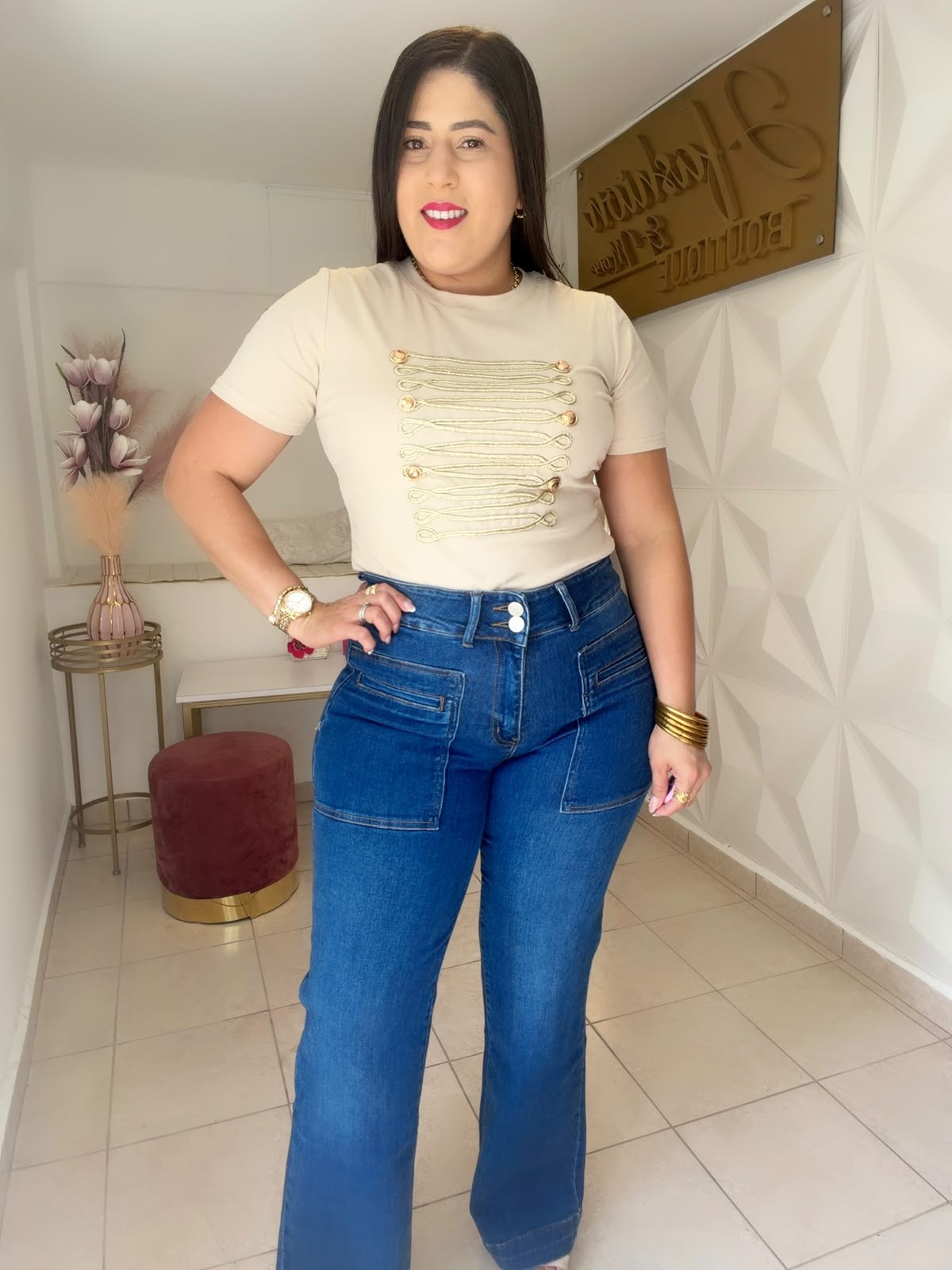 Military top Cream