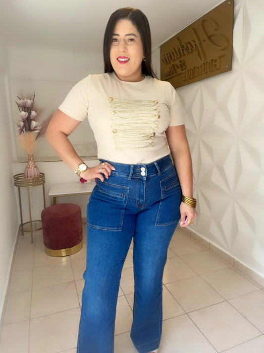 Military top Cream