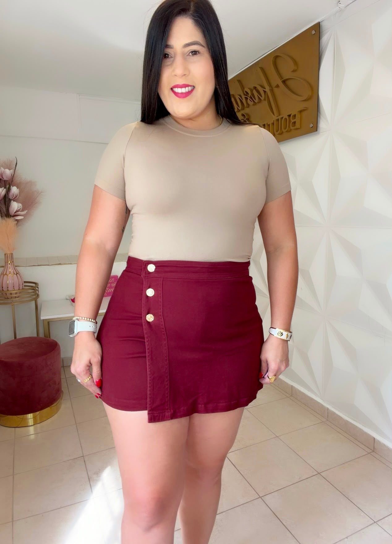 Basic Top Khaki One Size