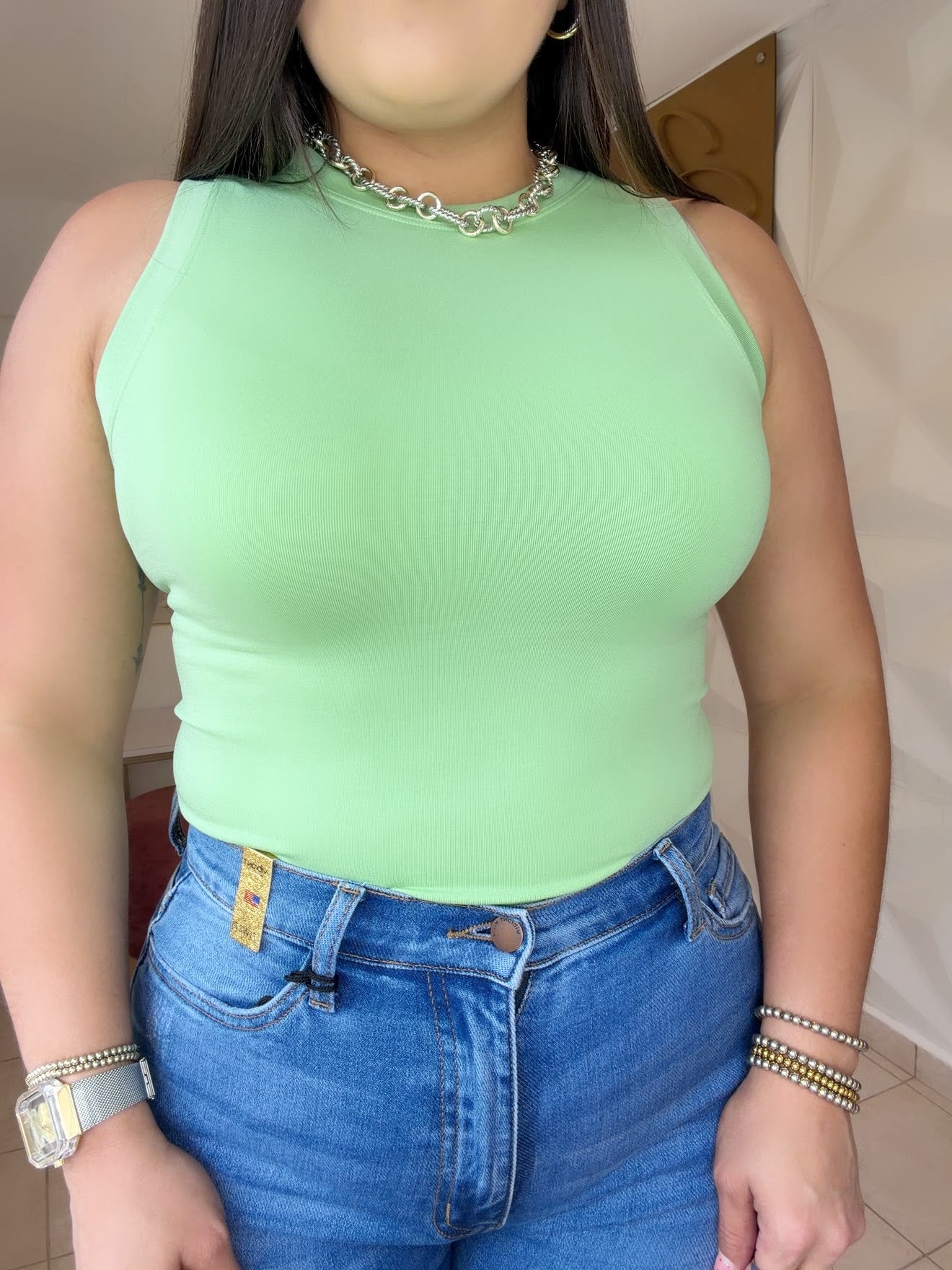 Basic Top Green Apple (one size)