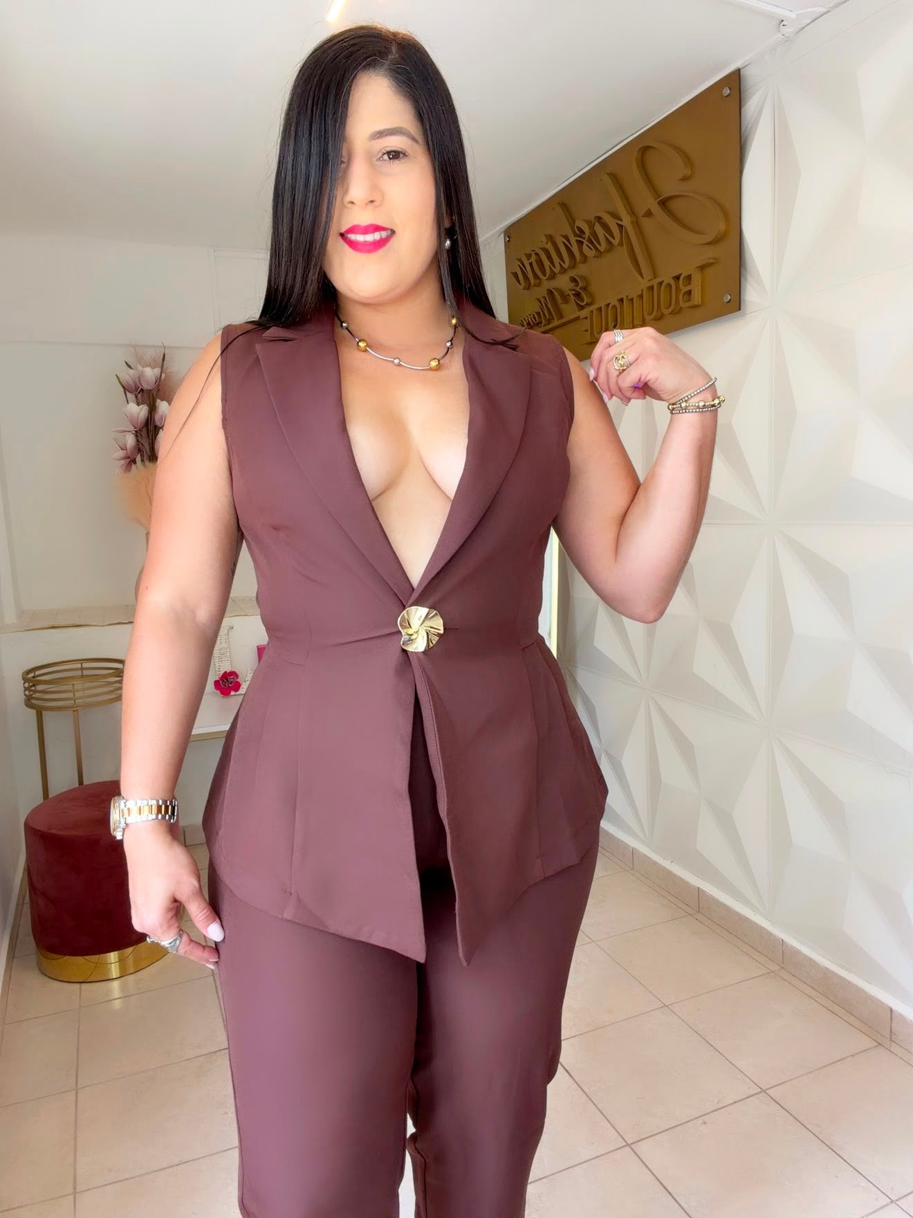 Set Blazer Brown