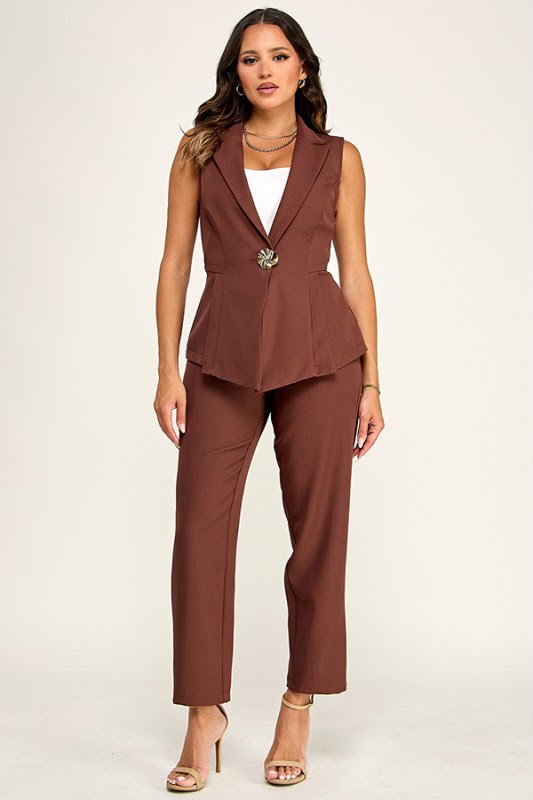 Set Blazer Brown