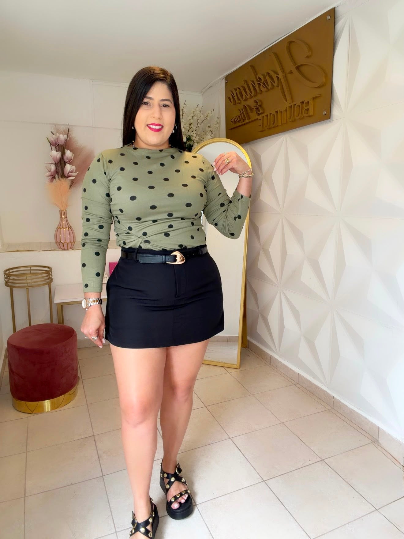 Black skort (Incluye Correa)