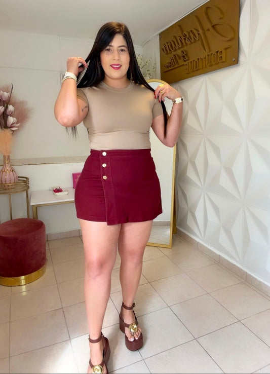 Wine Skort
