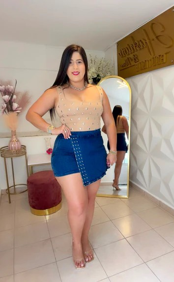 Denim Skort