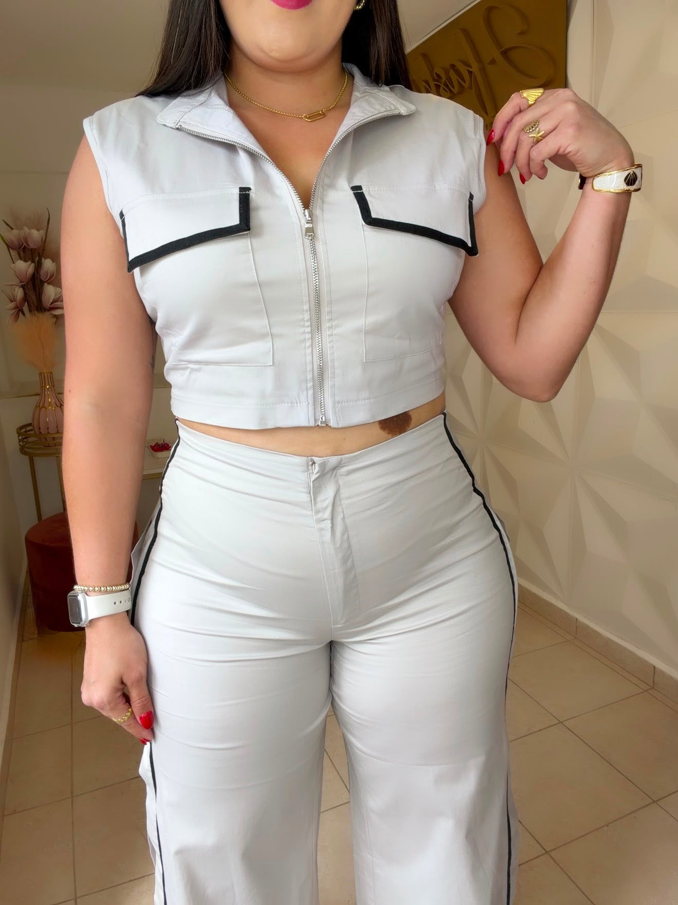 Set grey & black