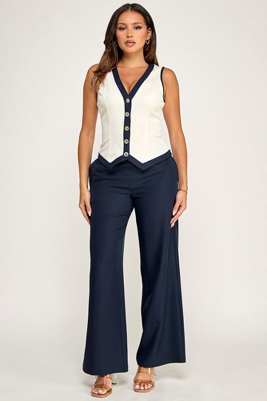 𝗧𝘄𝗼 𝗣𝗶𝗲𝗰𝗲 𝗦𝗲𝘁 Navy 🔹