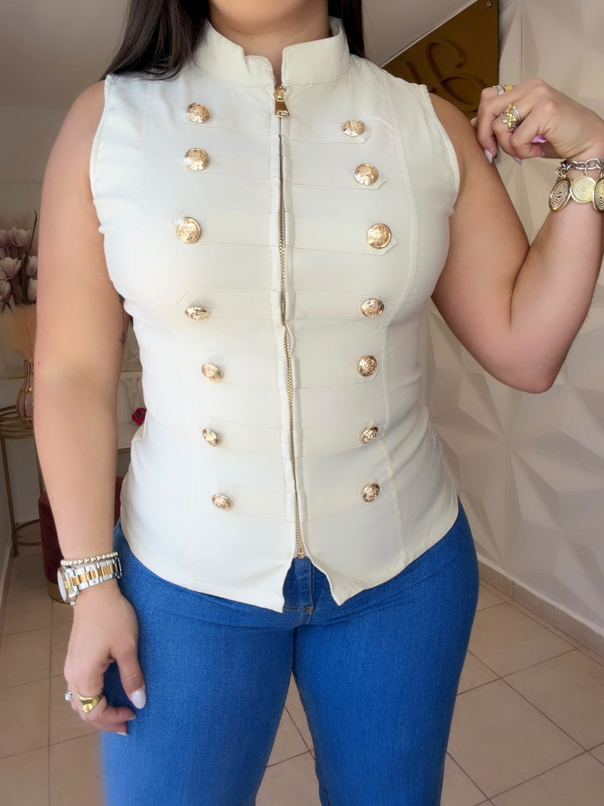 Luxury Vest Napoleón Beige